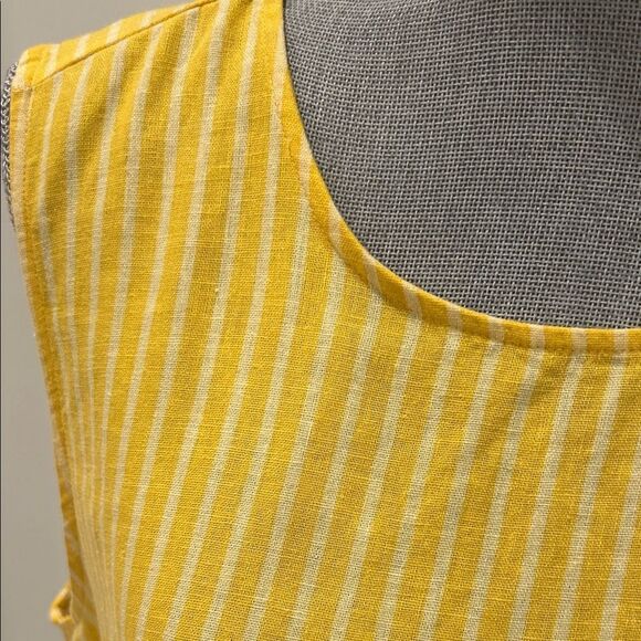 Marc New York Yellow Striped Sleeveless Top - Picture 3 of 9